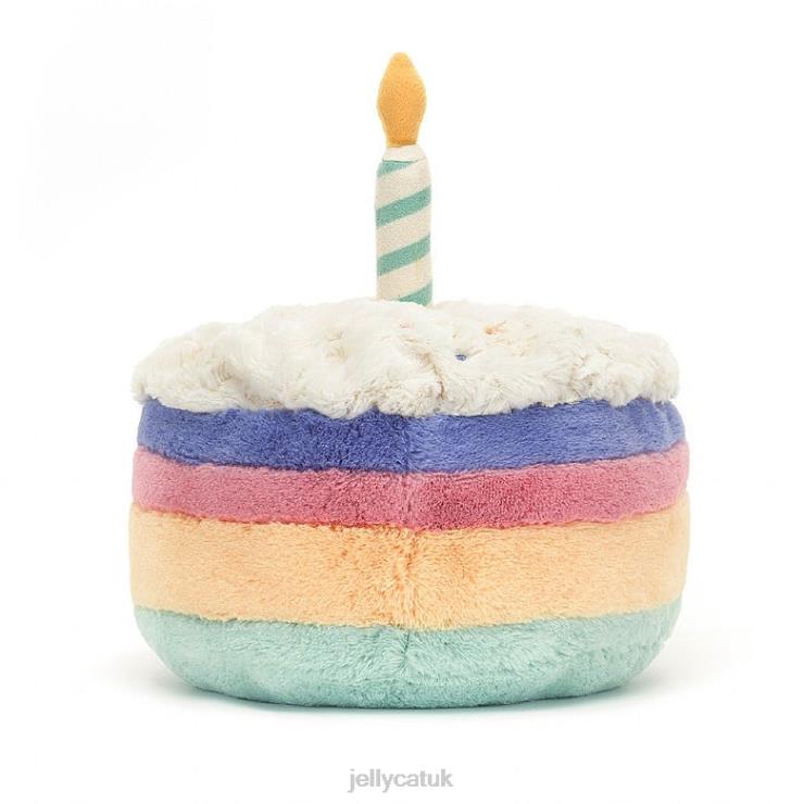 Jellycat Toy V248Z286 Amuseable Rainbow Birthday Cake Multi-colour