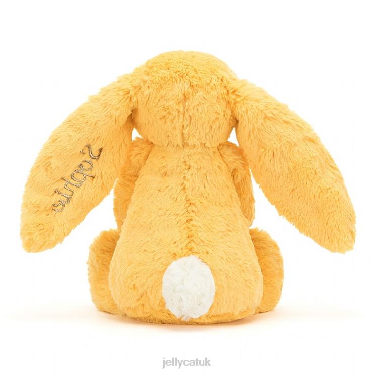 Jellycat Toy V248Z314 Personalised Bashful Bunny Medium Sunshine