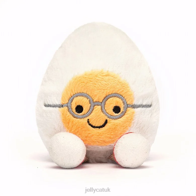 Jellycat Toy V248Z32 Amuseable Boiled Egg Geek Yellow and Cream