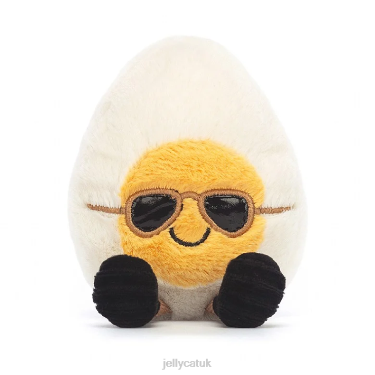 Jellycat Toy V248Z32 Amuseable Boiled Egg Geek Yellow and Cream