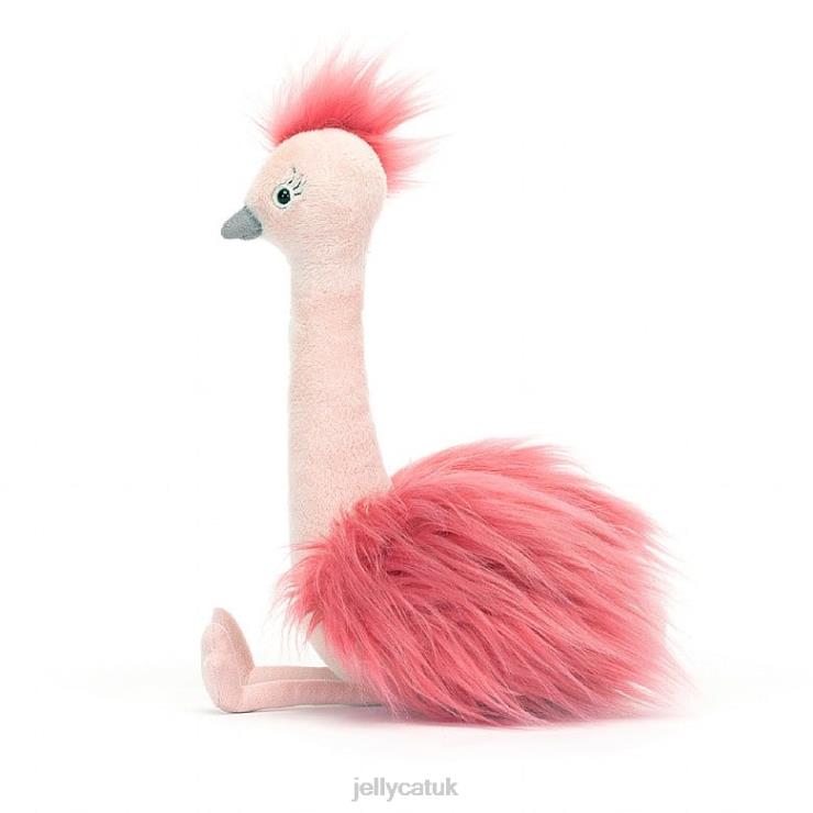 Jellycat Toy V248Z321 Fou Fou Ostrich Pink