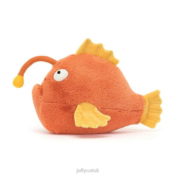 Jellycat Toy V248Z336 Alexis Anglerfish Orange