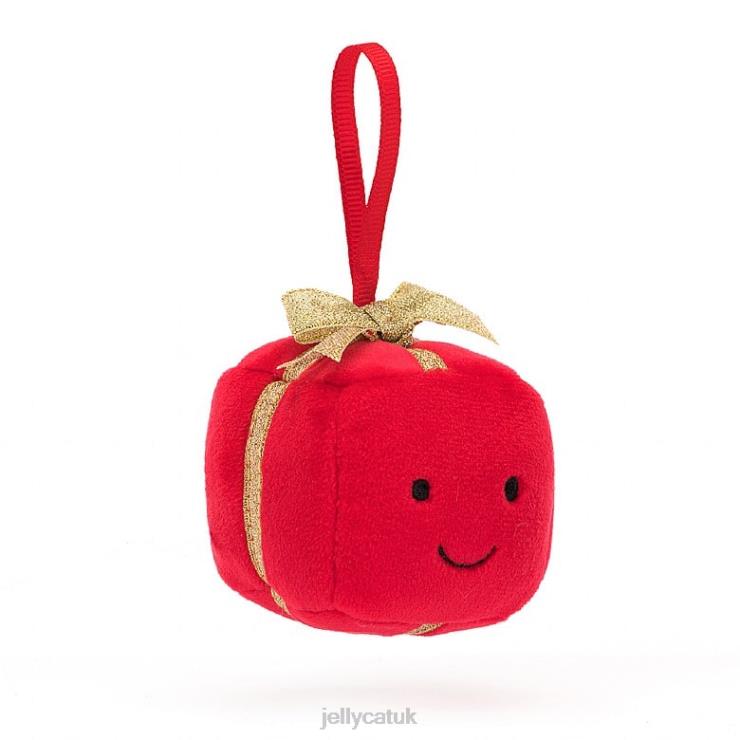 Jellycat Toy V248Z35 Festive Folly Present Red