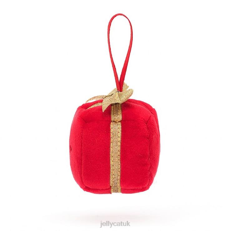 Jellycat Toy V248Z35 Festive Folly Present Red