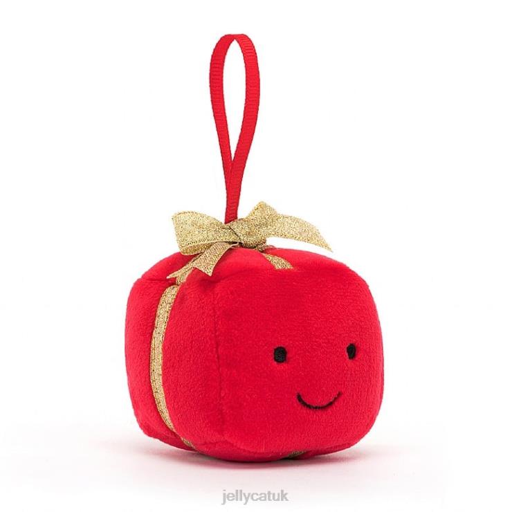 Jellycat Toy V248Z35 Festive Folly Present Red