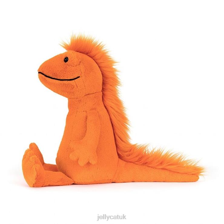 Jellycat Toy V248Z350 Cruz Crested Newt Orange