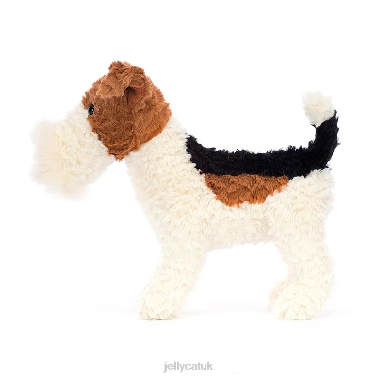 Jellycat Toy V248Z351 Hector Fox Terrier Brown and White