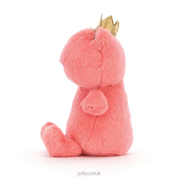 Jellycat Toy V248Z37 Crowning Croaker Frog Pink