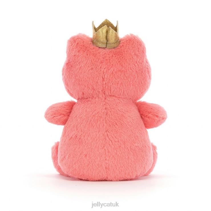 Jellycat Toy V248Z37 Crowning Croaker Frog Pink