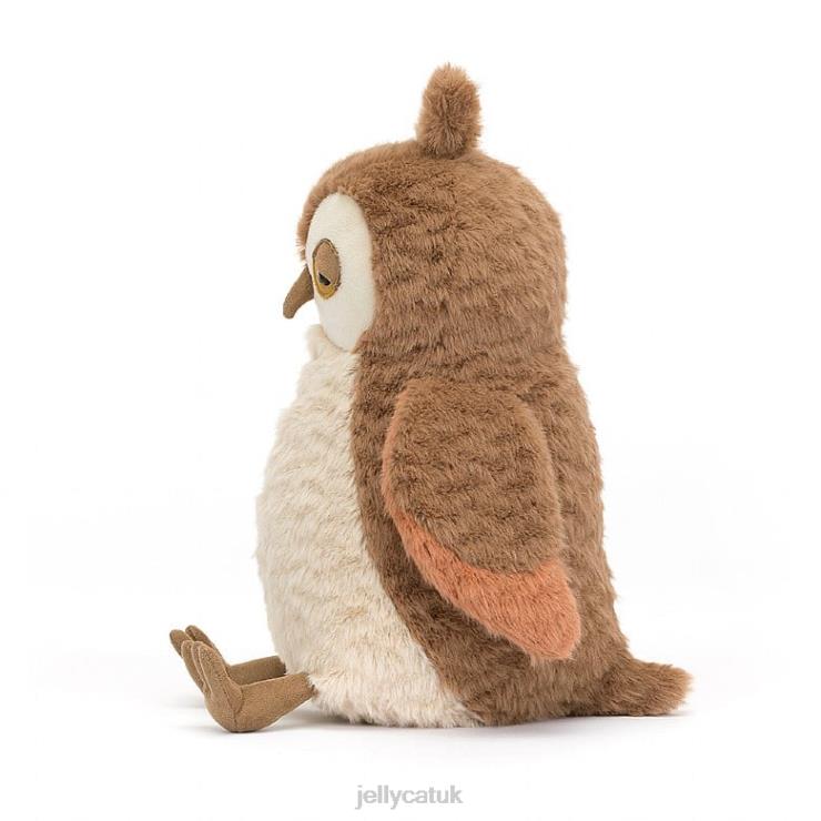 Jellycat Toy V248Z372 Oakley Owl Brown and White