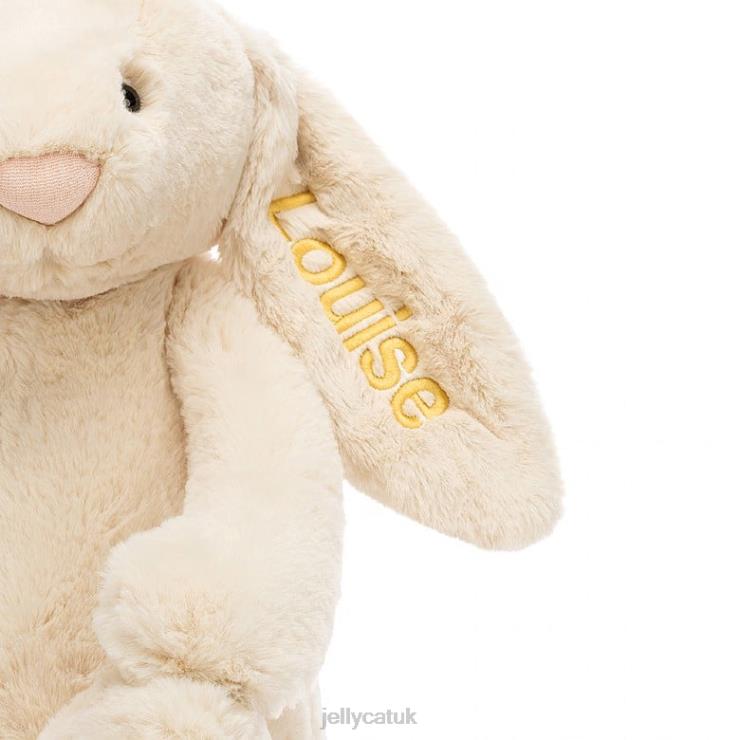 Jellycat Toy V248Z393 Personalised Bashful Luxe Bunny Willow Huge Beige