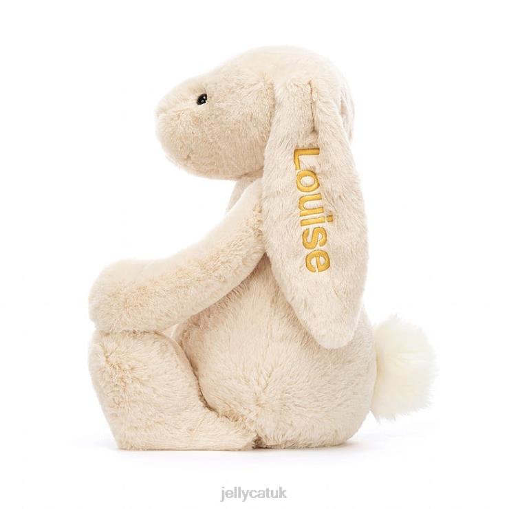 Jellycat Toy V248Z393 Personalised Bashful Luxe Bunny Willow Huge Beige