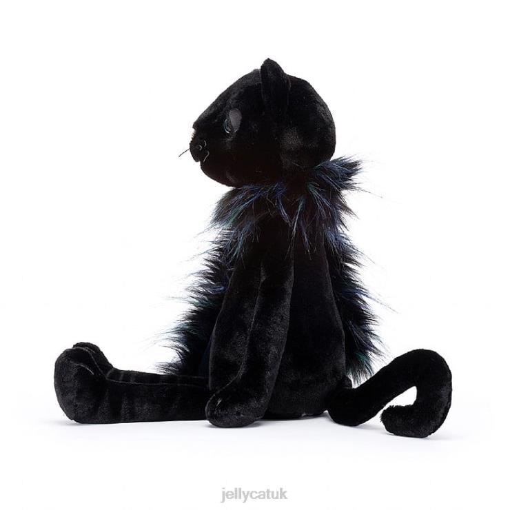 Jellycat Toy V248Z404 Glamorama Cat Black