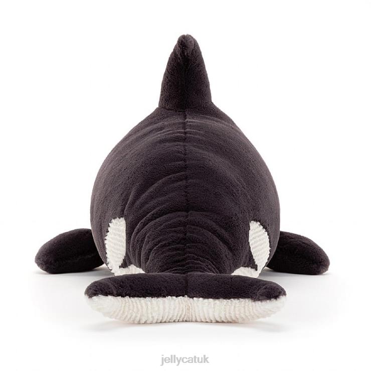 Jellycat Toy V248Z405 Ollivander the Orca Black and White