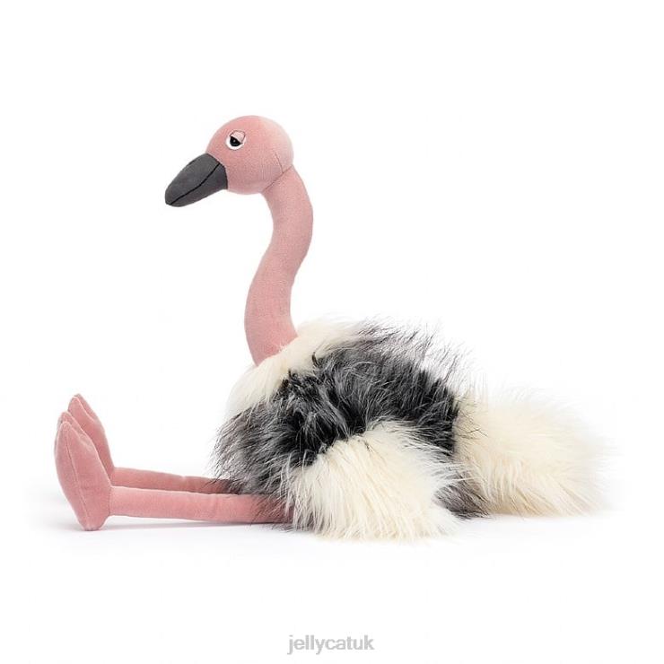 Jellycat Toy V248Z441 Ramonda Ostrich Grey