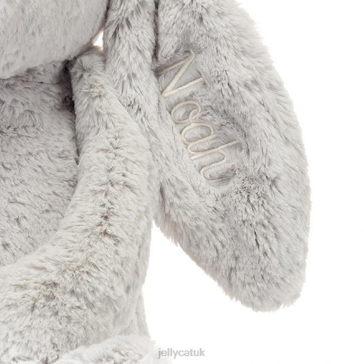 Jellycat Toy V248Z450 Personalised Bashful Bunny Huge Silver