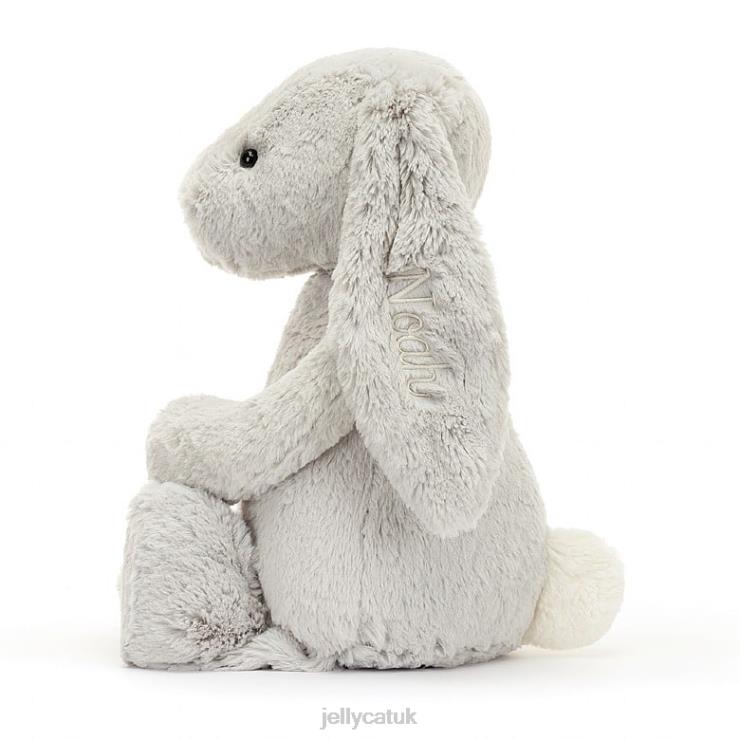 Jellycat Toy V248Z450 Personalised Bashful Bunny Huge Silver