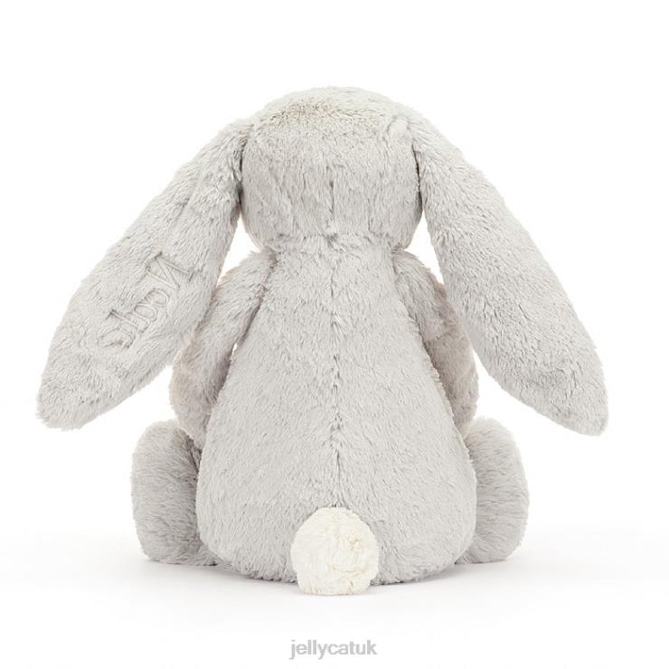 Jellycat Toy V248Z450 Personalised Bashful Bunny Huge Silver