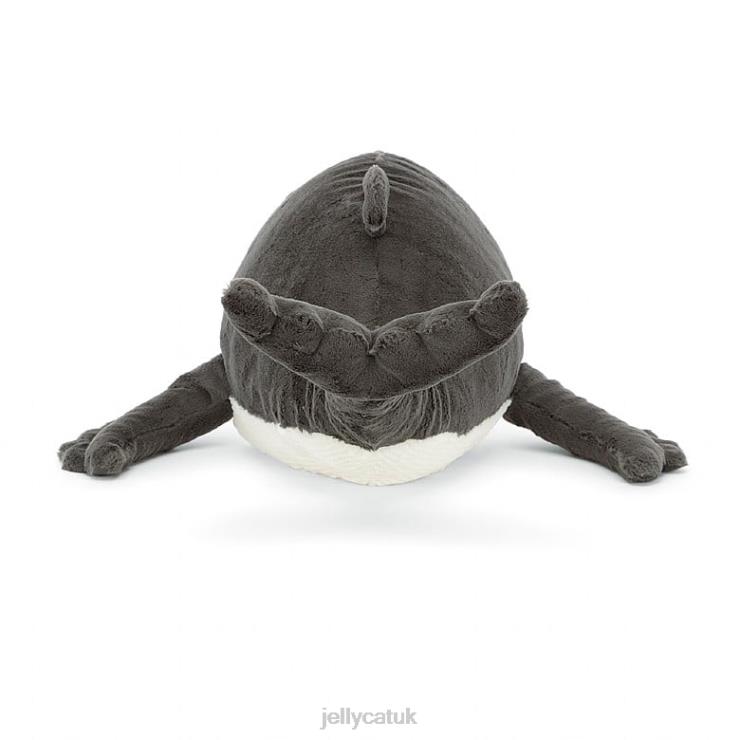 Jellycat Toy V248Z457 Humphrey the Humpback Whale Grey and White