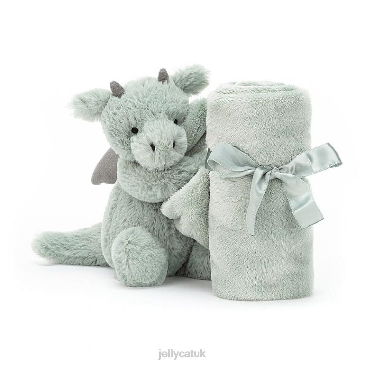 Jellycat Toy V248Z460 Bashful Dragon Soother Green