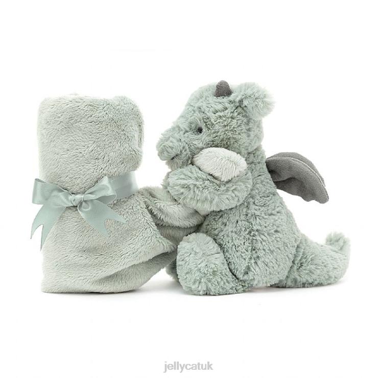 Jellycat Toy V248Z460 Bashful Dragon Soother Green