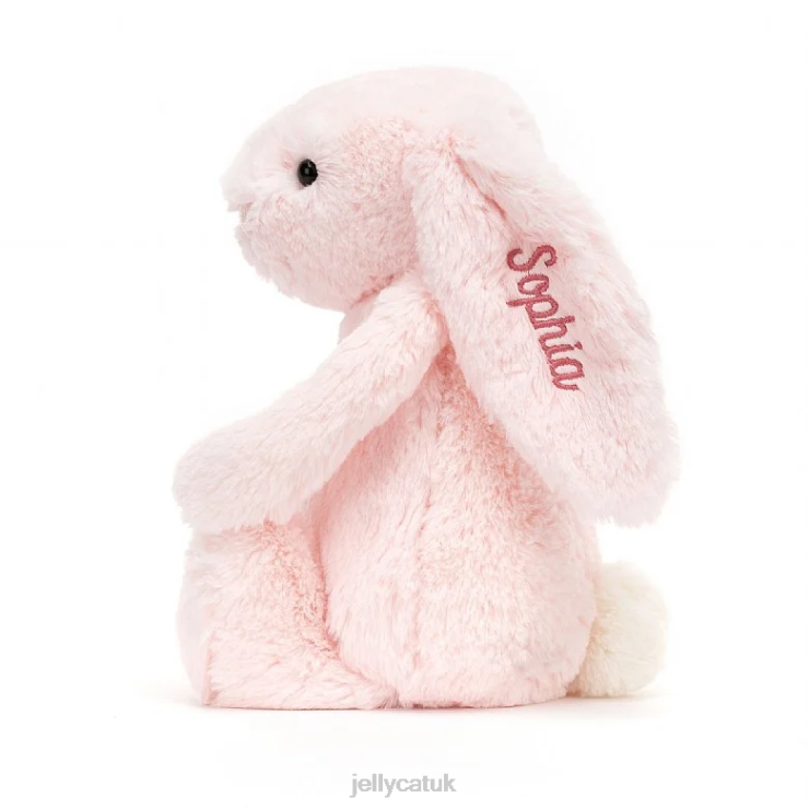 Jellycat Toy V248Z48 Personalised Bashful Pink Bunny Medium Baby Pink