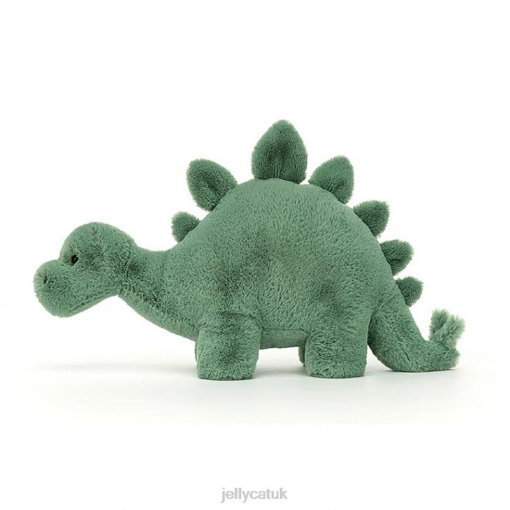 Jellycat Toy V248Z491 Fossilly Stegosaurus Green