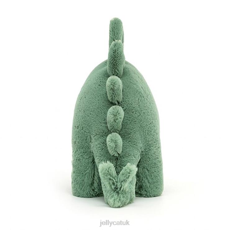 Jellycat Toy V248Z491 Fossilly Stegosaurus Green