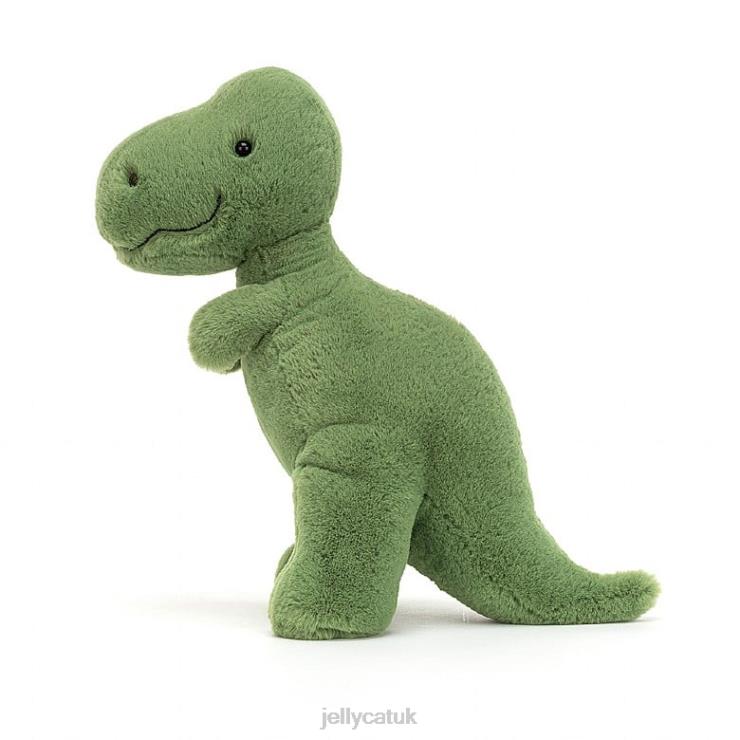 Jellycat Toy V248Z495 Fossilly T-Rex Green