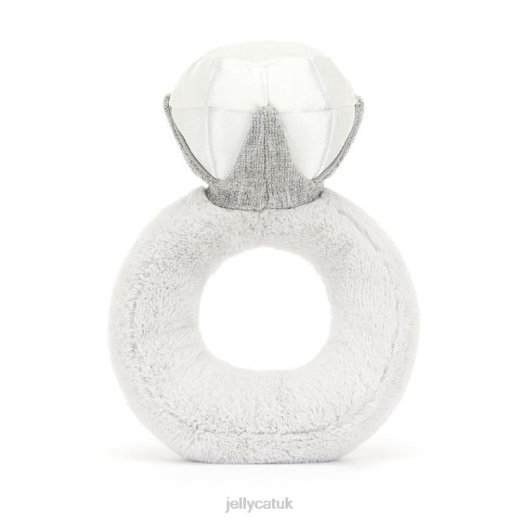 Jellycat Toy V248Z535 Amuseable Diamond Ring Grey