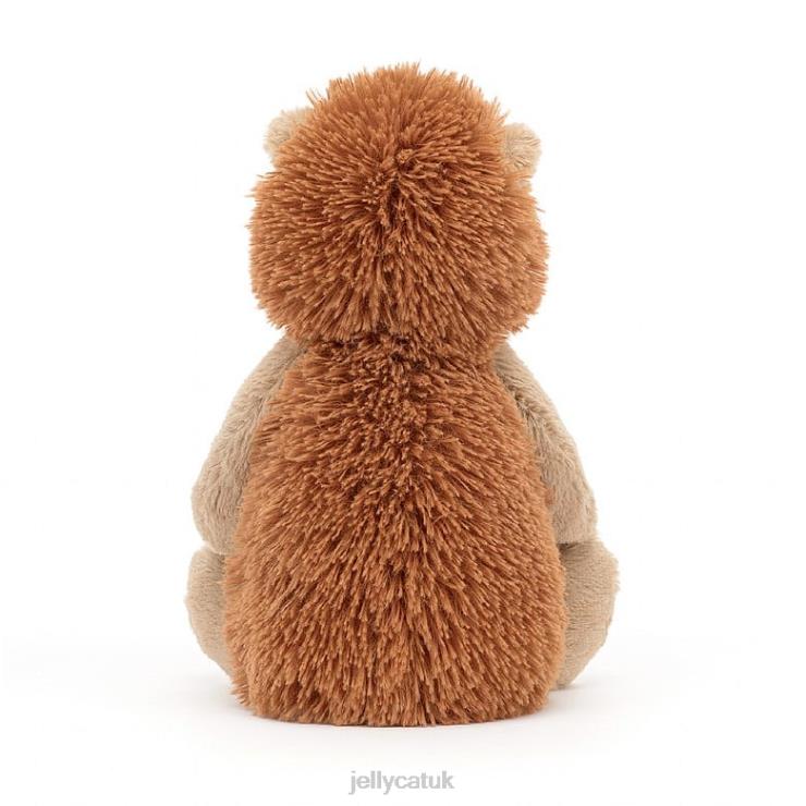 Jellycat Toy V248Z565 Bashful Hedgehog Brown