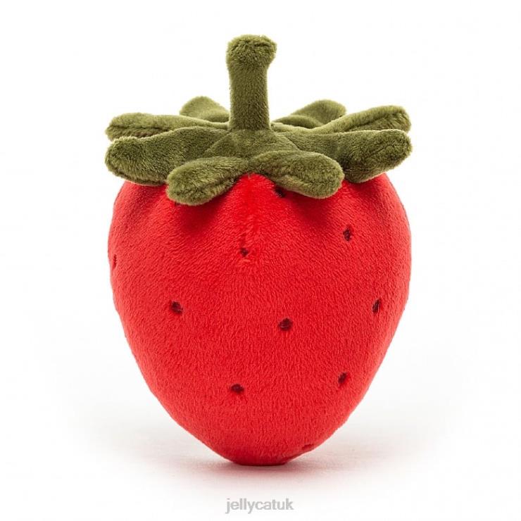 Jellycat Toy V248Z572 Fabulous Fruit Strawberry Red