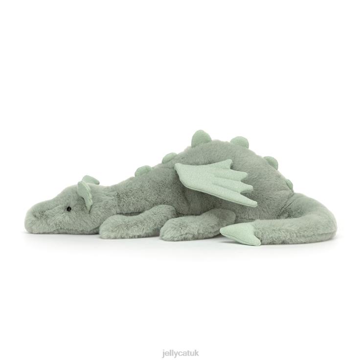 Jellycat Toy V248Z585 Sage Dragon Pale Green