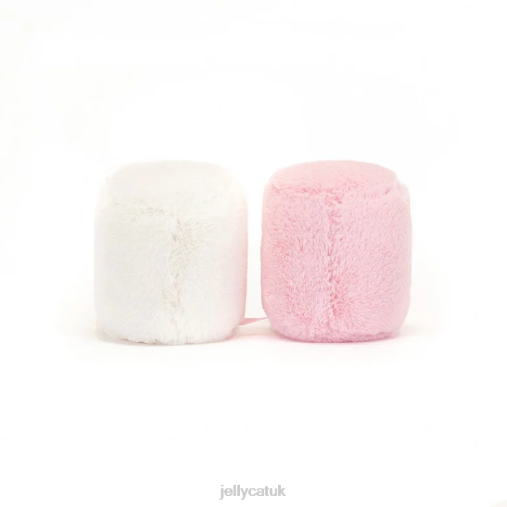 Jellycat Toy V248Z603 Amuseable Pink and White Marshmallows Multi-colour