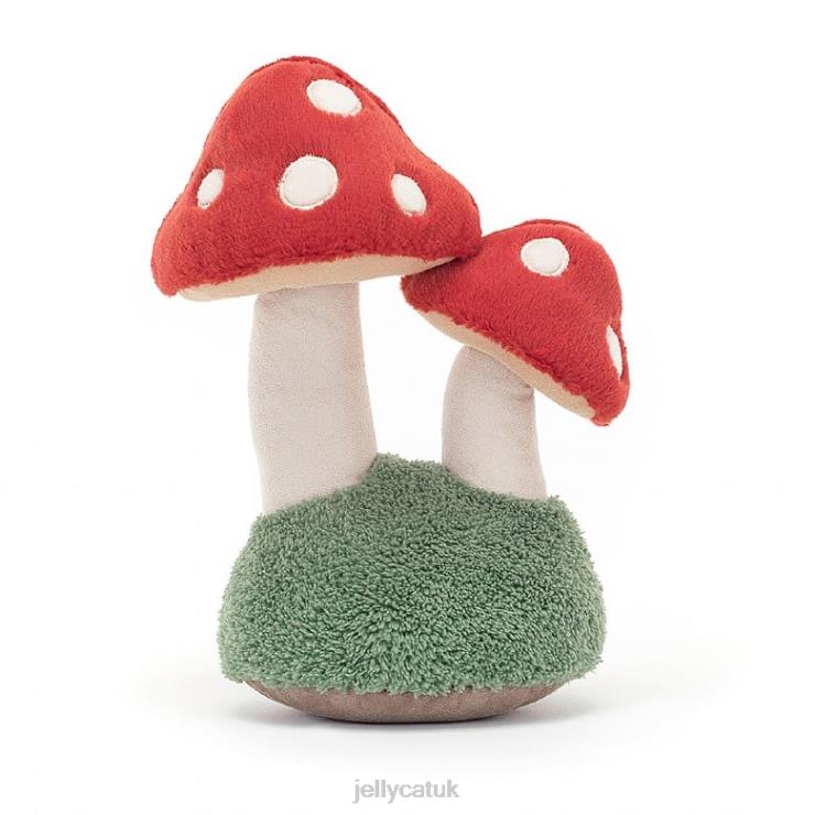 Jellycat Toy V248Z604 Amuseable Pair of Toadstools Multi-colour