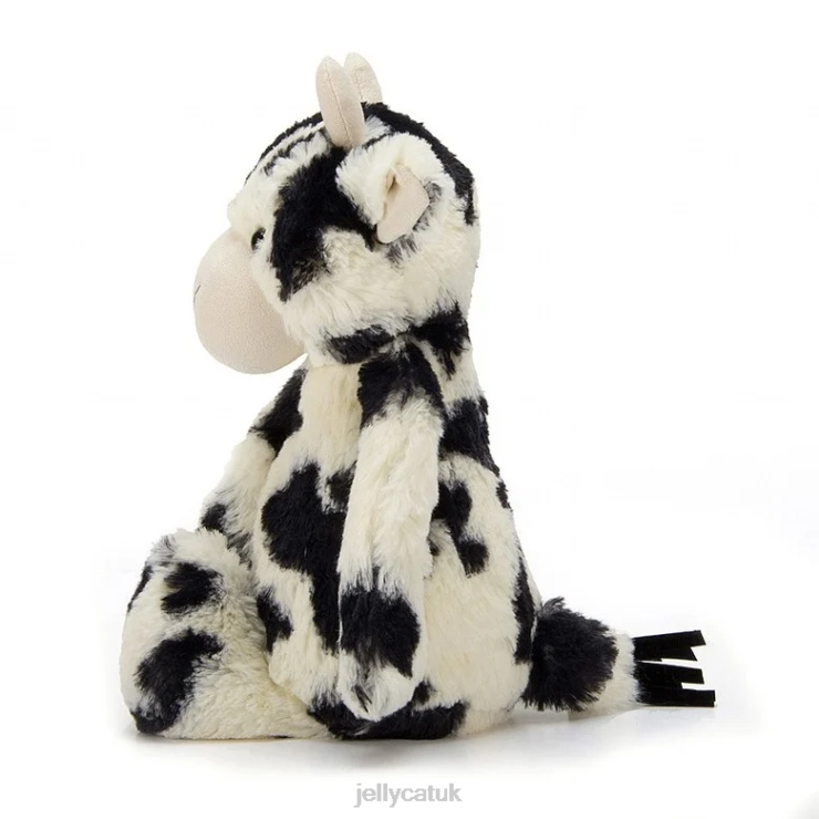 Jellycat Toy V248Z607 Bashful Calf Black and White