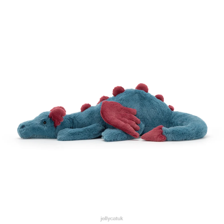 Jellycat Toy V248Z622 Dexter Dragon Blue