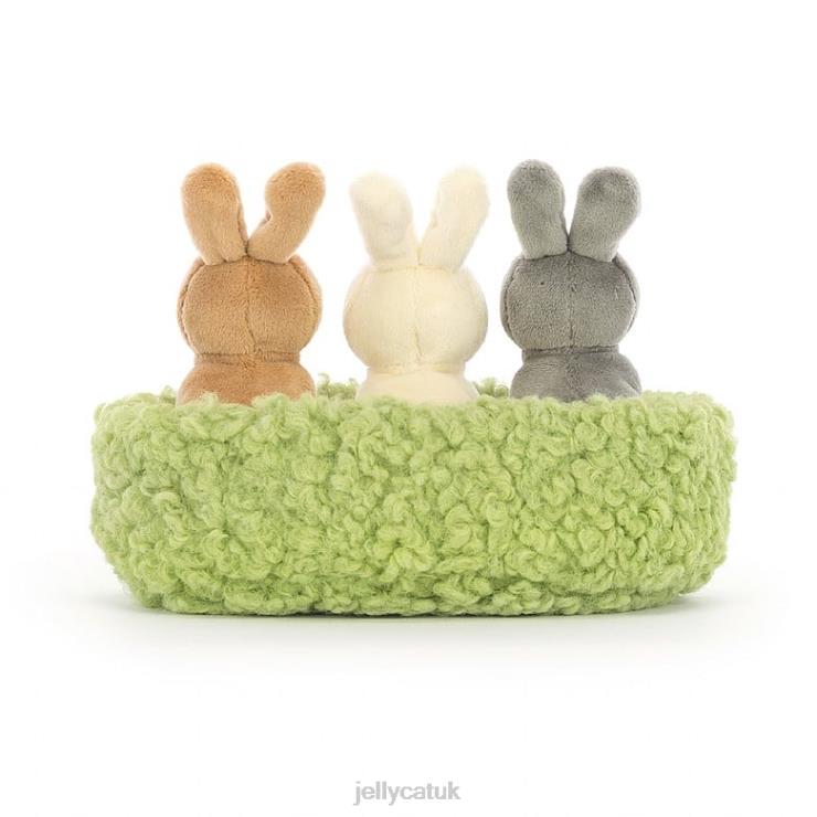 Jellycat Toy V248Z643 Nesting Bunnies Multi-colour