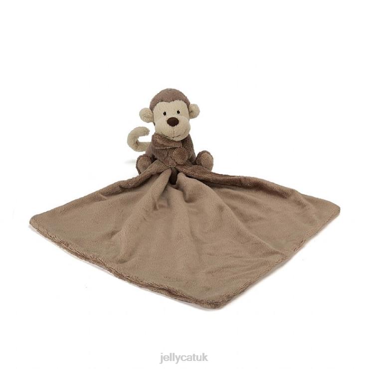 Jellycat Toy V248Z653 Bashful Monkey Soother Brown