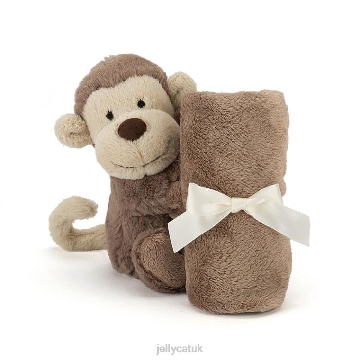 Jellycat Toy V248Z653 Bashful Monkey Soother Brown