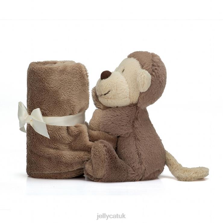 Jellycat Toy V248Z653 Bashful Monkey Soother Brown