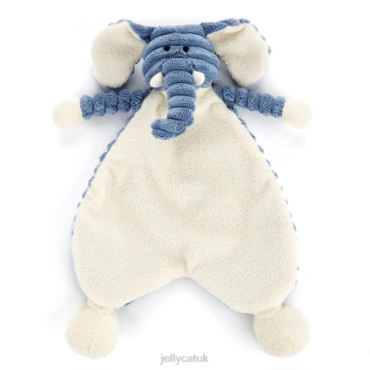 Jellycat Toy V248Z654 Cordy Roy Baby Elephant Soother Blue