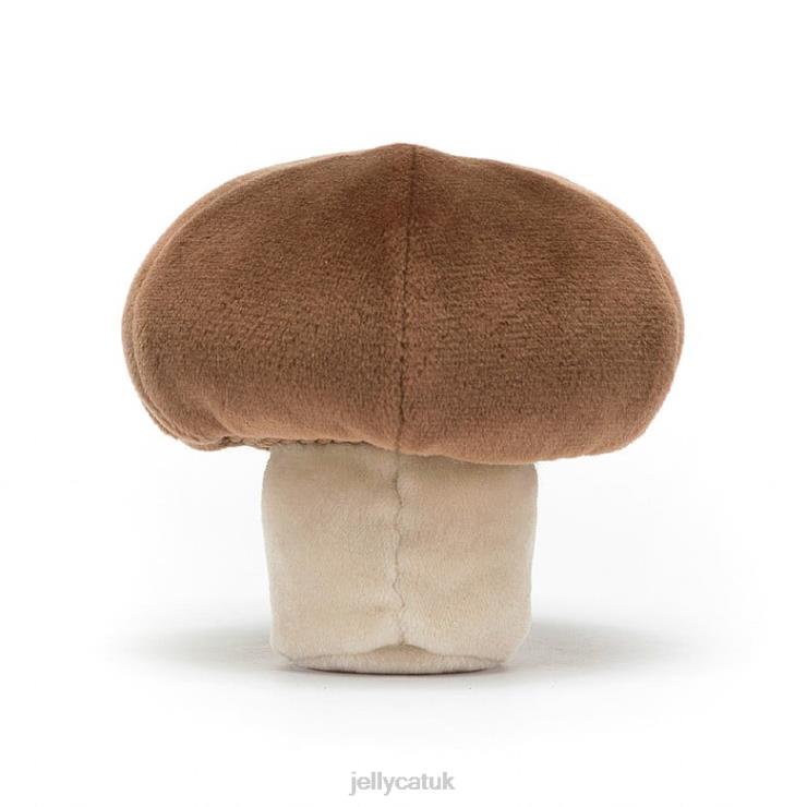 Jellycat Toy V248Z660 Vivacious Vegetable Mushroom Grey