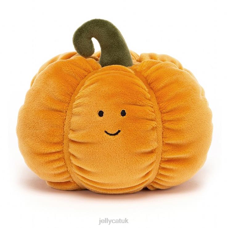 Jellycat Toy V248Z661 Vivacious Vegetable Pumpkin Orange