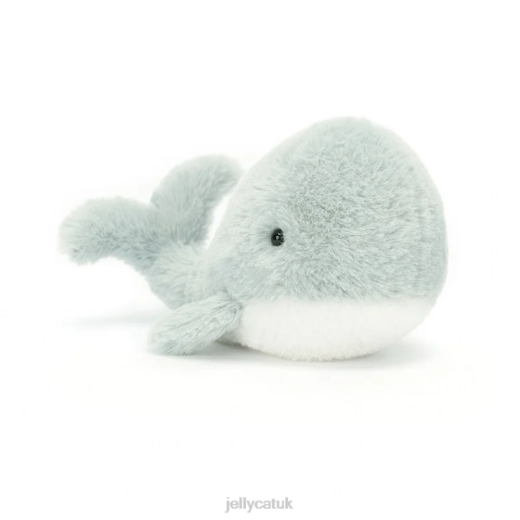 Jellycat Toy V248Z665 Wavelly Whale Grey