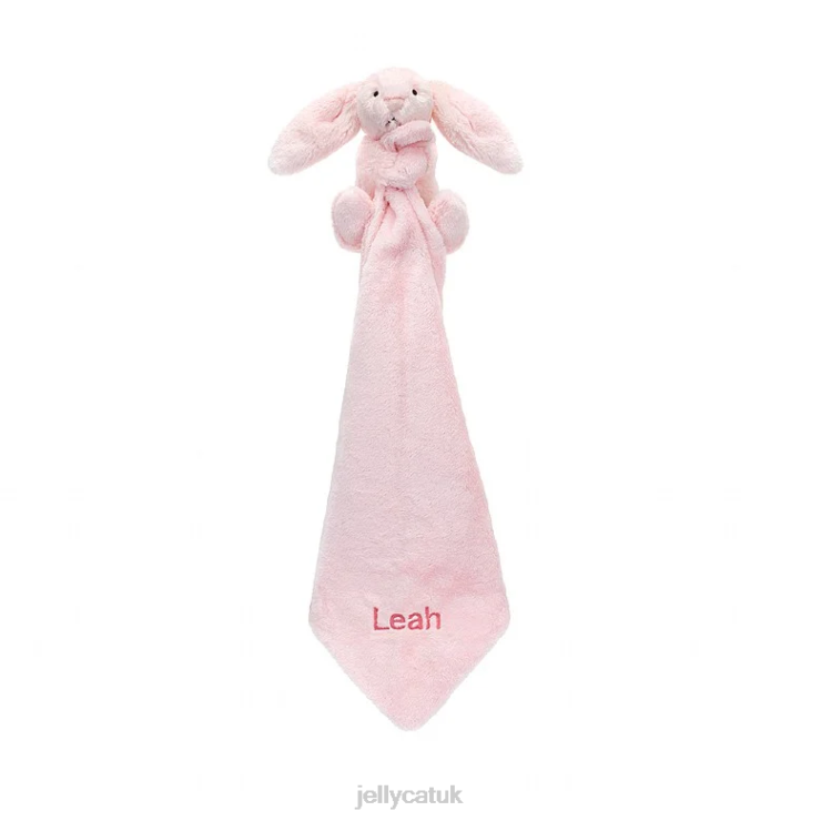 Jellycat Toy V248Z685 Personalised Bashful Bunny Soother Pink