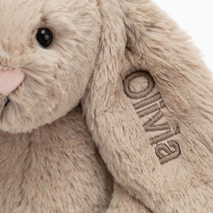 Jellycat Toy V248Z69 Personalised Bashful Bunny Medium Beige