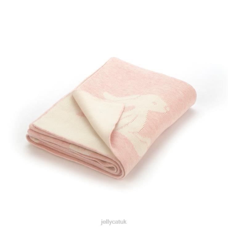 Jellycat Toy V248Z690 Bashful Bunny Blanket Pink