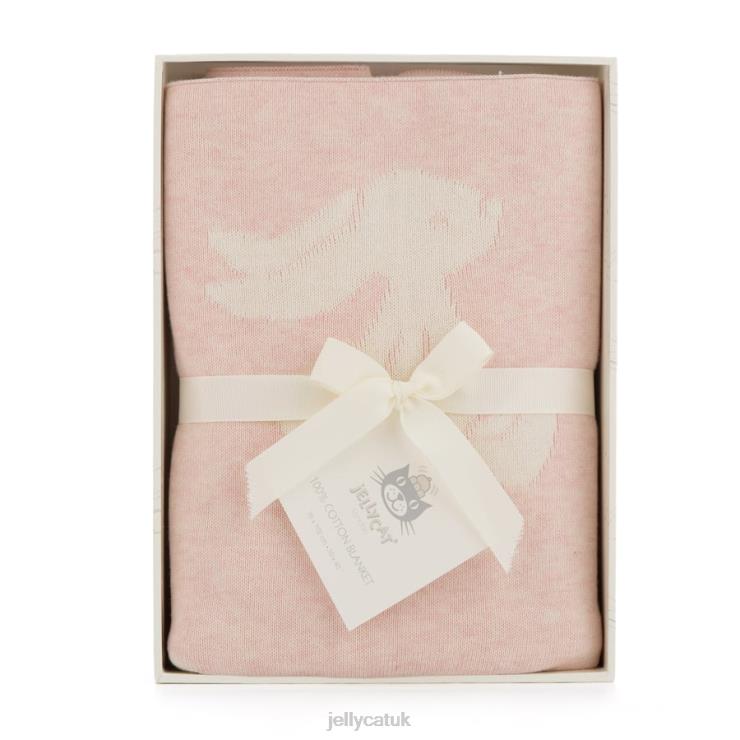 Jellycat Toy V248Z690 Bashful Bunny Blanket Pink