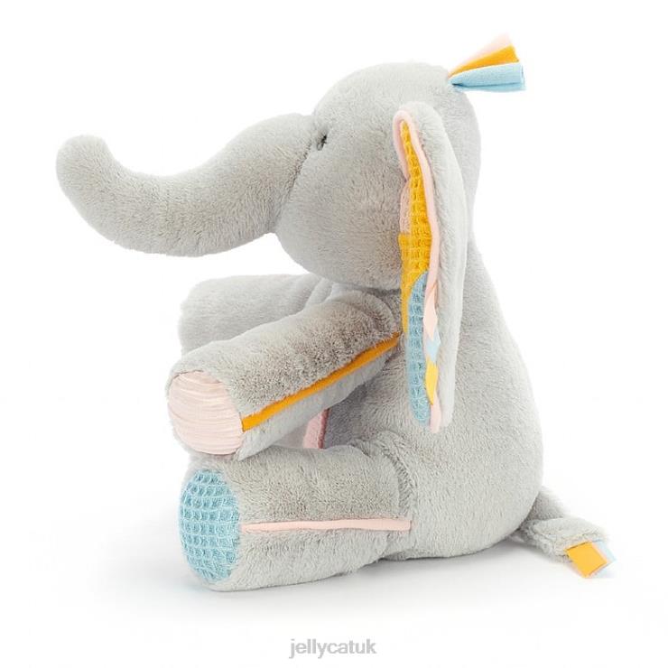 Jellycat Toy V248Z713 Peek-a-Boo Elly Activity Toy Blue